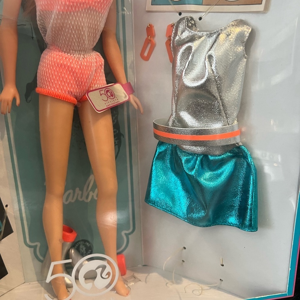 Barbie 50th Anniversary Doll in Pink Outfit - Picture 9 of 11